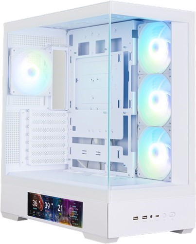 Zalman P40 Prism DS White Atx Tower Case