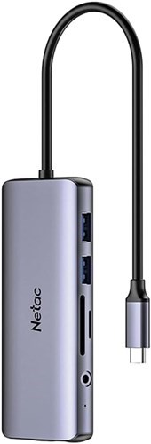 Netac WF15 11-In-1 type-C Expansion Hub Hdmi RJ45 Vga 4xUSB SD