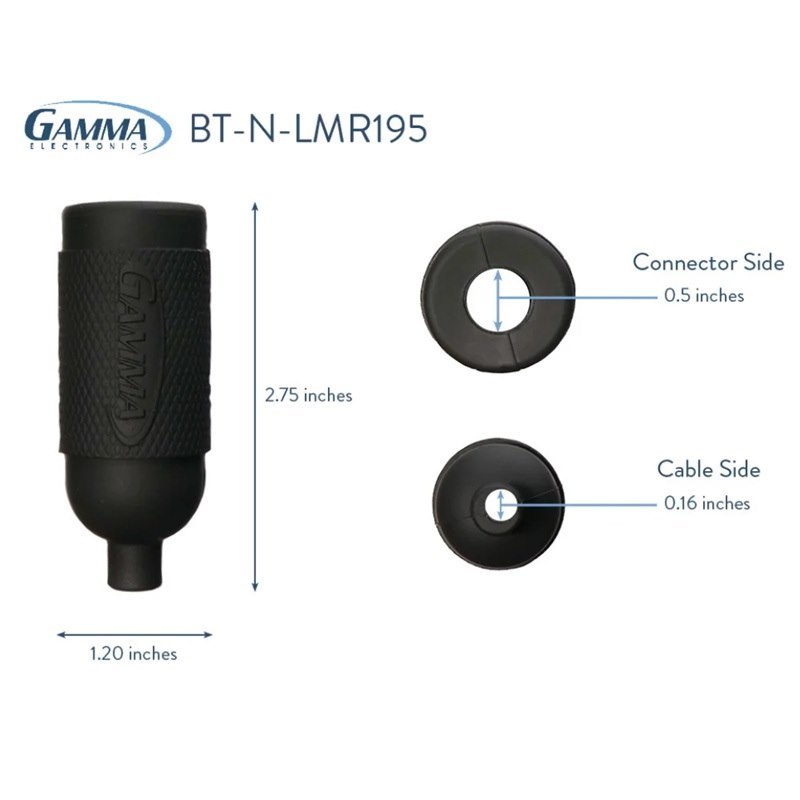 Gamma Electronics BT-N-195 Boot For Type N Connectors To LMR195 Cable