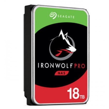 Seagate ST18000NT001 18TB IronWolf Pro 3.5' Sata Nas Hard Drive Manufacturer Warranty: 5 Years Limited Warranty