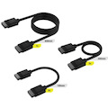 Corsair Icue Link Cable Kit - 100MM X 1, 200MM X 1, 600MM X 1 Black