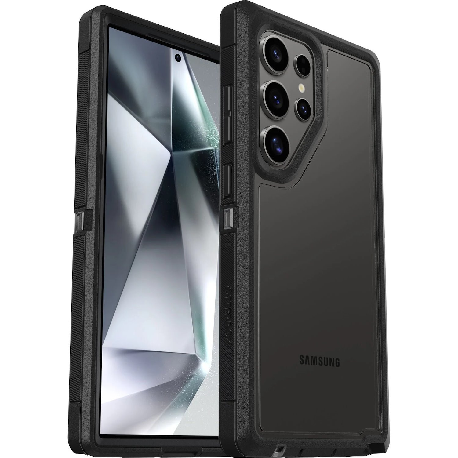 OtterBox Defender XT Clear Samsung Galaxy S24 Ultra 5G (6.8') Case Clear/Black - (77-94727),Drop+ 5X Military Standard, Port Cover Block Dust And Dirt