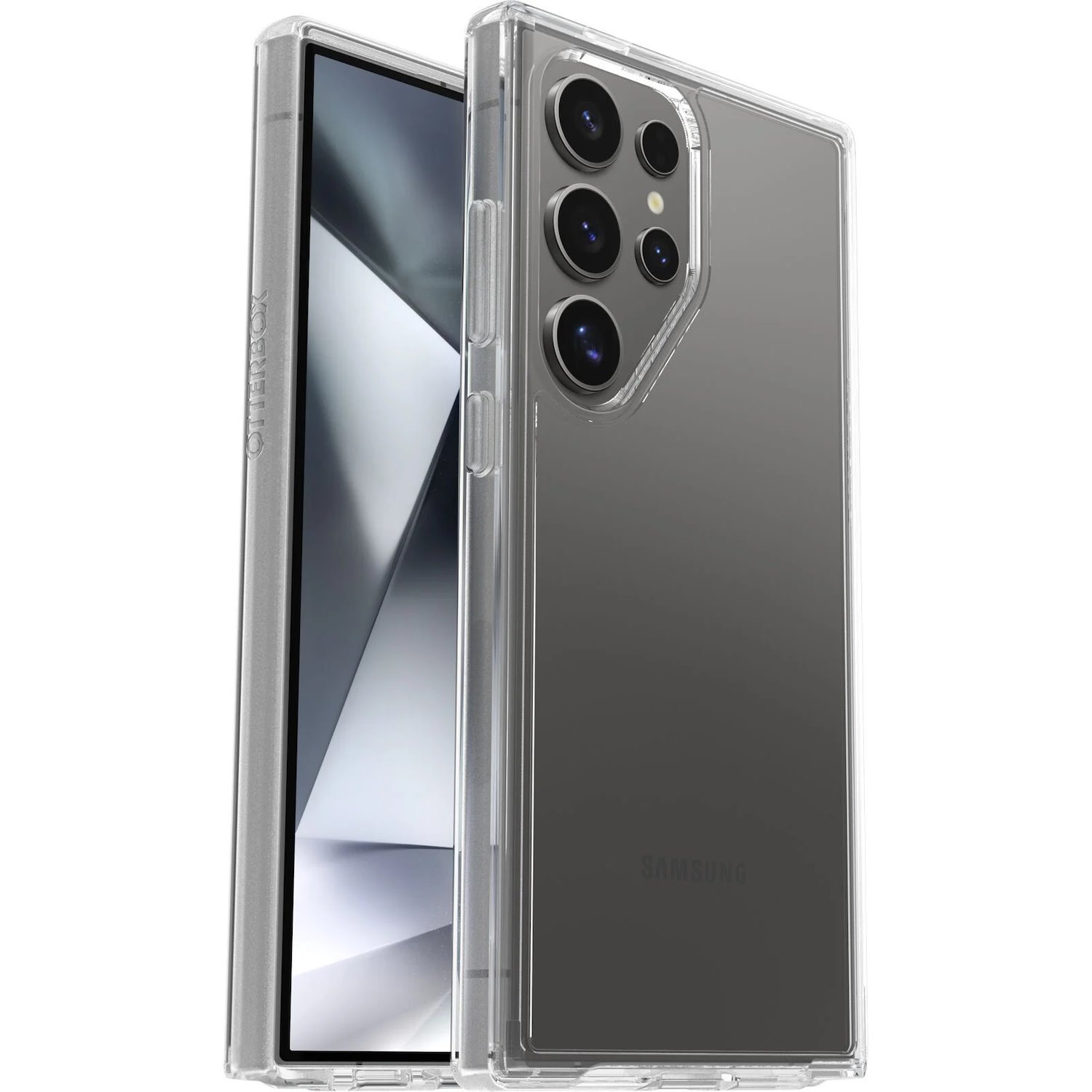 OtterBox Symmetry Clear Samsung Galaxy S24 Ultra 5G (6.8') Case Clear - (77-94608),Drop+ 3X Military Standard, Raised Edges, Ultra-Sleek Design