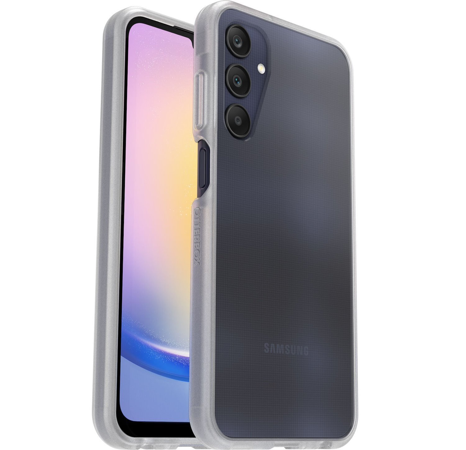 OtterBox React Samsung Galaxy A25 5G (6.5') Case - Clear (77-94110), Drop+ Military Standard, Raised Edges, Hard Case, Wireless Charging Compatible