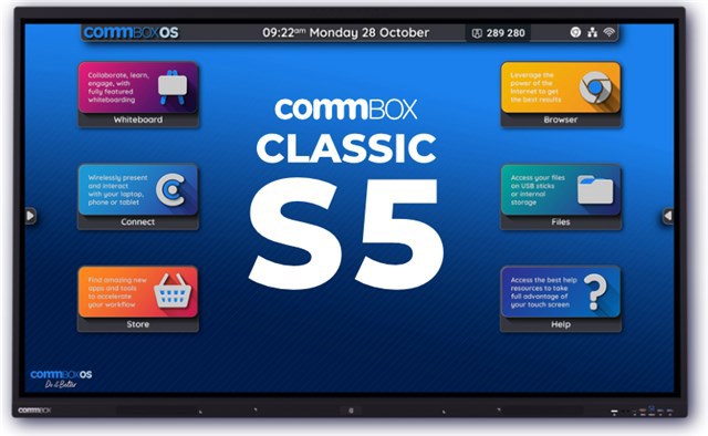 Commbox 65" 4K Uhd Interactive Classic Display (S5), 40-PT Touch, Android