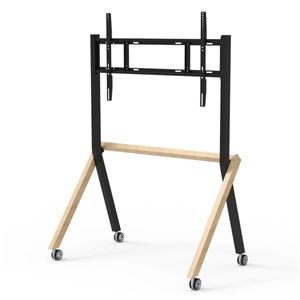 Commbox Karter Synergy Mobile Stand,Combination Of Black American Oak Steel, For 55" To 105" Displ