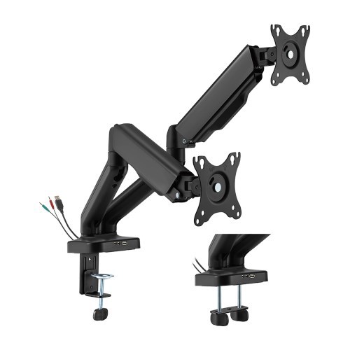 Brateck Elegant Dual 17"-32" Counter Balance Monitor Desk Mount