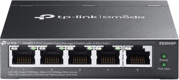 TP-Link Es205gp 5 Port Gigabit Omada SDN PoE Switch