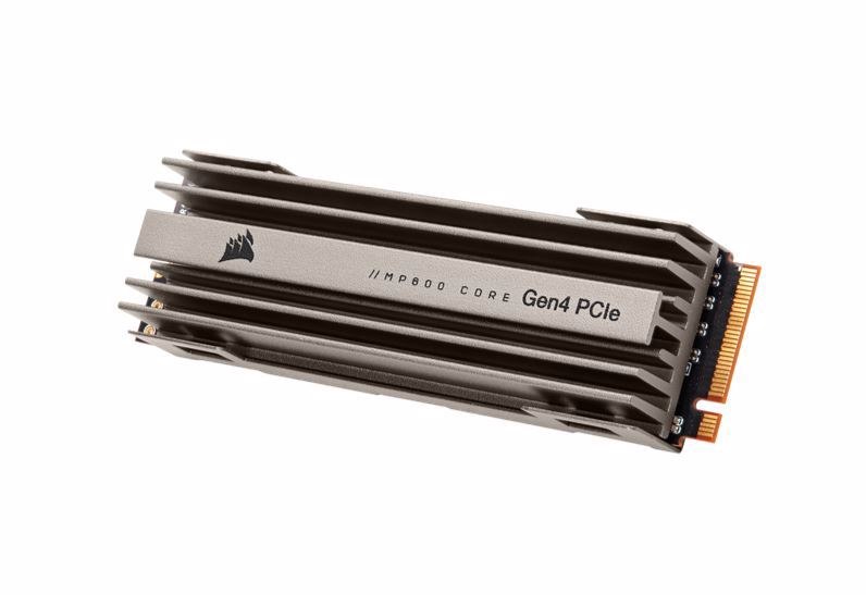 Corsair Force MP600 Core 2TB NVMe PCIex4 Gen4 SSD 4950/3700 MB/s 580/380K Iops 450TBW 1.8M HRS MTBF Aes 256-Bit Encryption 5YRS WTY