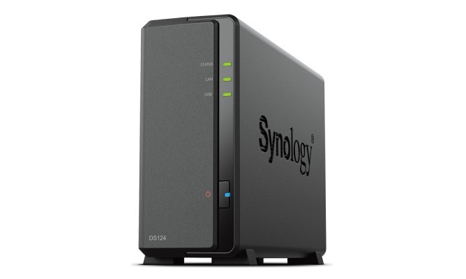 Synology DS124 6TB (Synology Hat3300) 1 Bay Nas Realtek RTD1619B 1.7GHz Quad-Core Processor 1 GB non-ECC DDR4 1 X 1GbE RJ-45 Lan Por