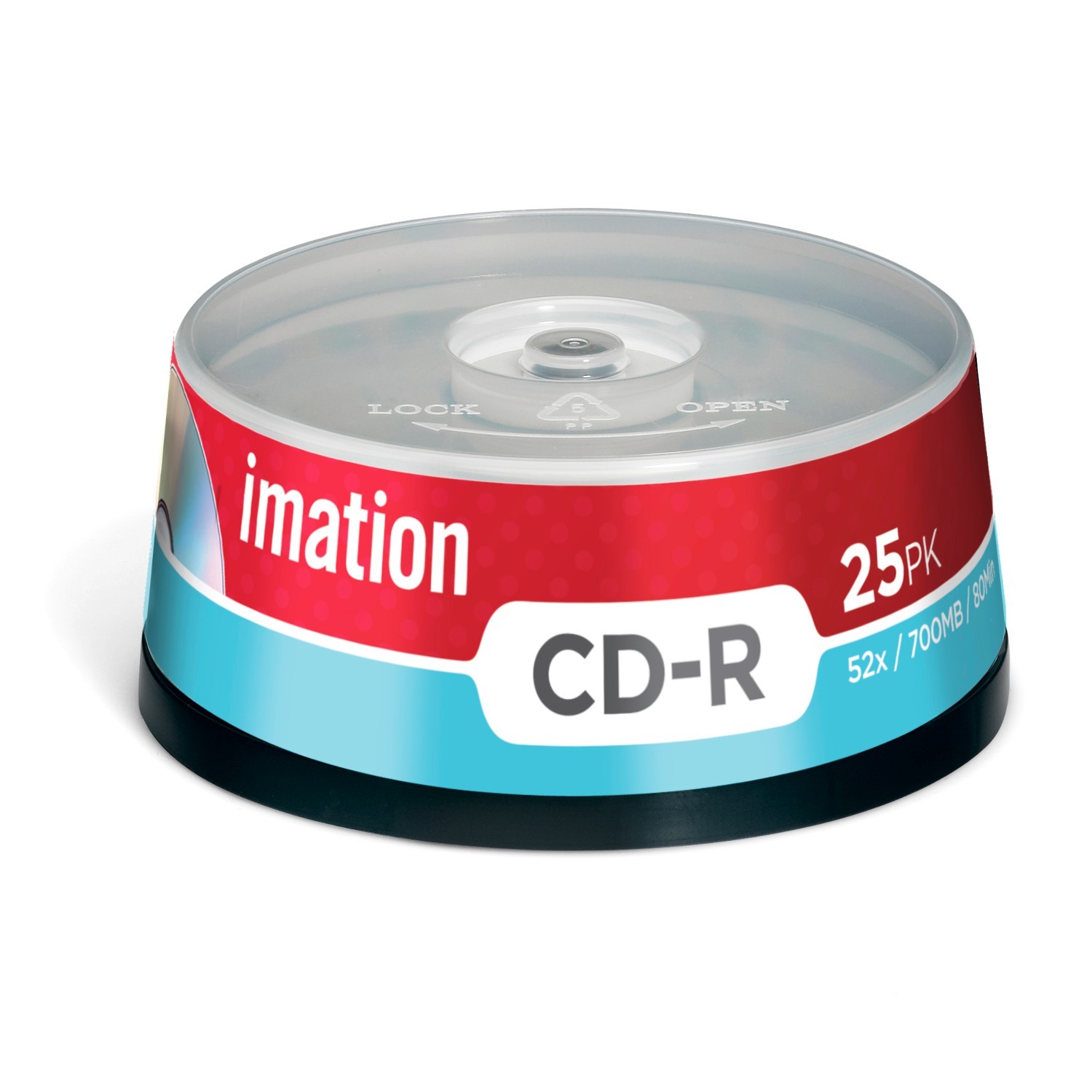 Imation CD-R 52X 25PK Spindle 700MB 15-Lang
