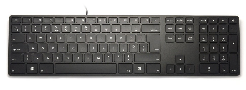 Matias Wired RGB Backlit Aluminum Keyboard For PC - Uk.