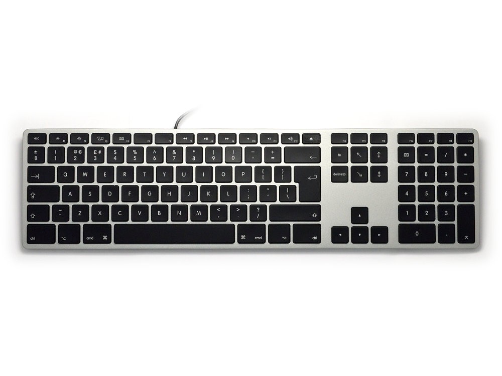 Matias Aluminum Design Mac Keyboard With Numeric Keypad - Space Grey