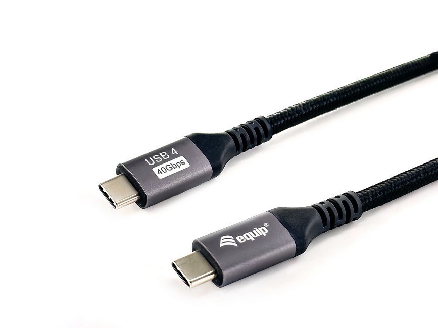 Level One Equip 128383 Usb 4 Gen 3 C To C Cable; M/M; 2.0M; 8K/60Hz; 40Gbps; PD3.1 240W