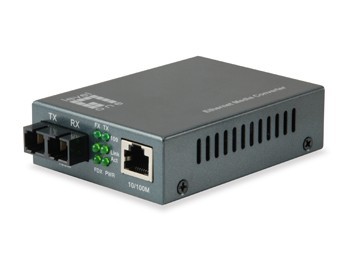 LevelOne RJ45 To SC Fast Ethernet Media Converter; Multi-Mode Fiber; 1310NM; 2KM