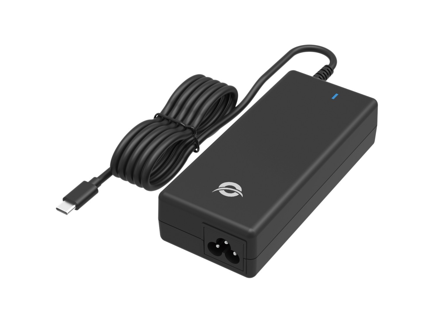 Level One Conceptronic Ozul03buk 100W GaN Desktop Usb PD Charger; Built-In Usb-C Cable; Uk Plug