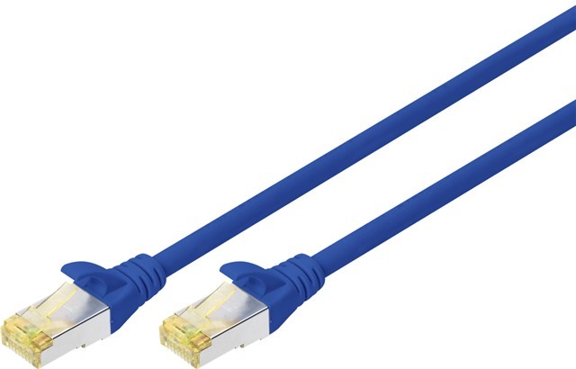 Digitus S-FTP Cat6a Patch Lead - 0.5M Blue
