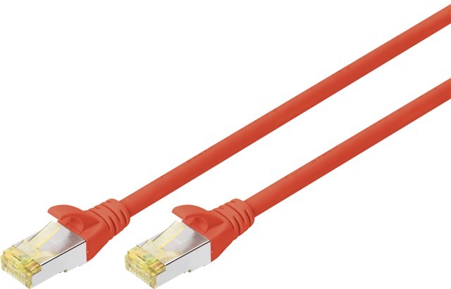 Digitus S-FTP Cat6a Patch Lead - 1M Red