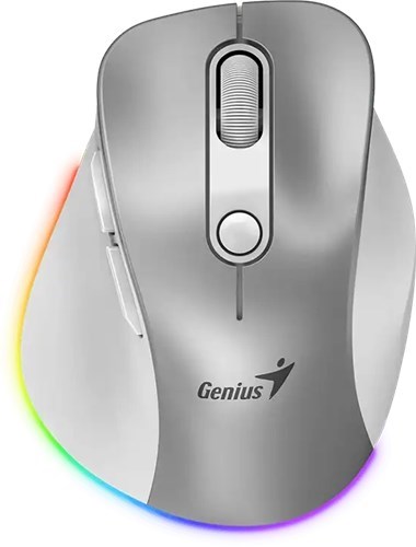 Genius Ergo 9000S Pro Silent Ergo Mouse - Silver