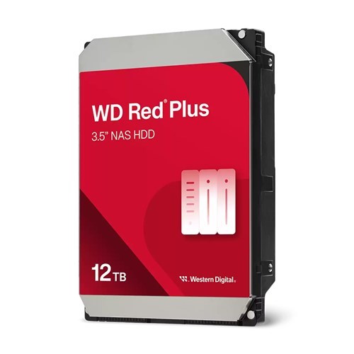 Western Digital WD Red Plus 12TB Sata 3.5" Intellipower 256MB Nas HDD 3Yr