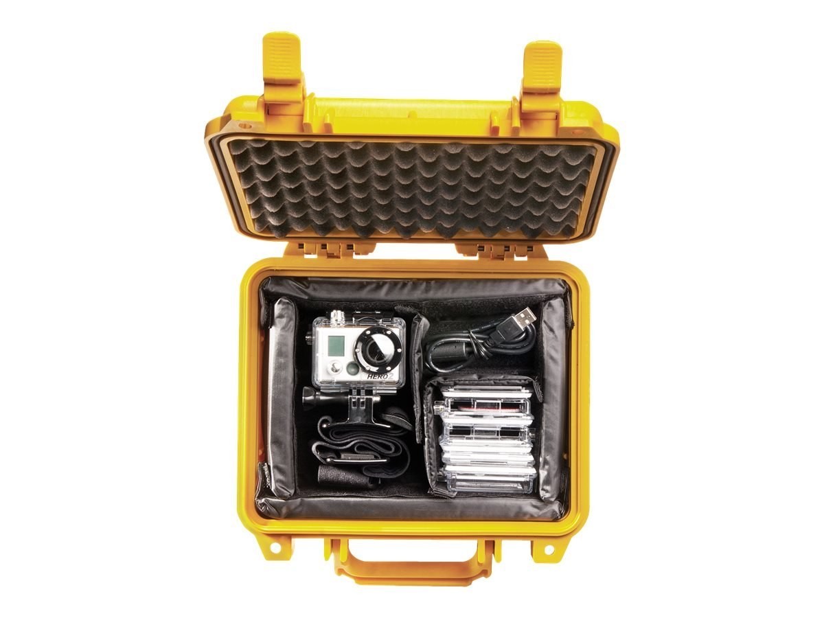 Pelican 1200 Hard Case Yellow With Foam