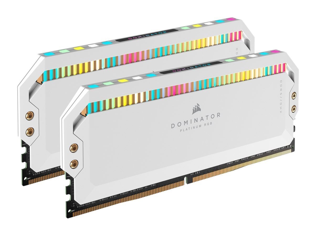 Corsair Dominator Platinum RGB 64GB (2x32GB) DDR5 DRAM 5600MHz C40 Memory Kit - White