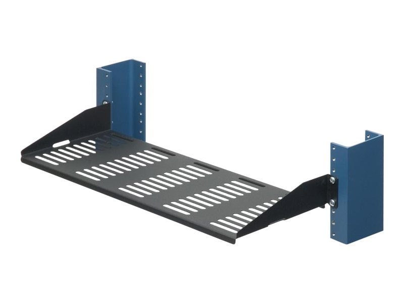 Innovation First 7" Relay Rack Shelf, Vented Surface Stiffeners Bent Up, 30LB. Capacity