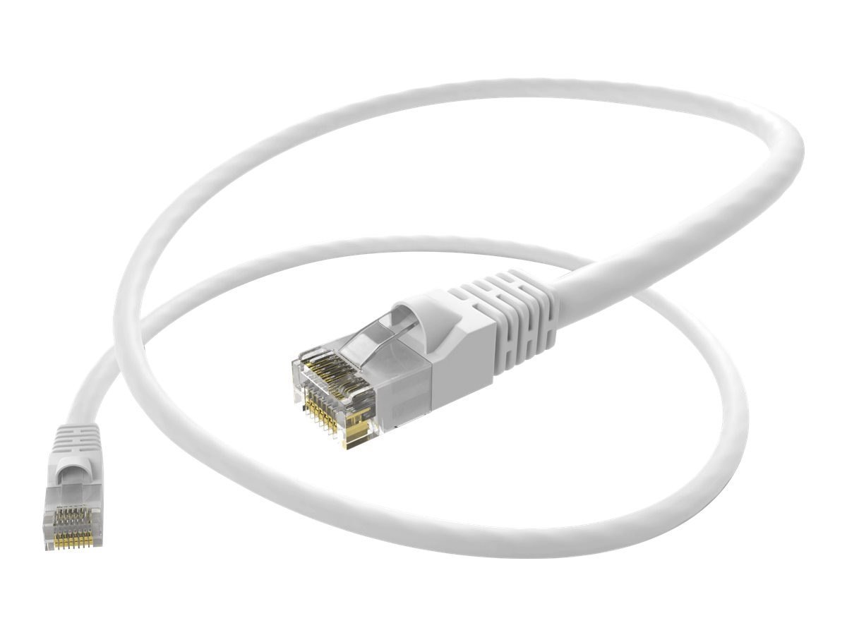 Unc Group Unc Cat6 Snagless Patch Cable, White, 50FT