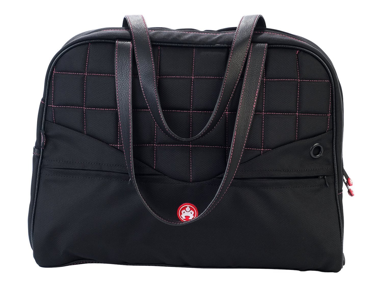 SUMO Women's 13" Notebook Purse with Pink Stitching