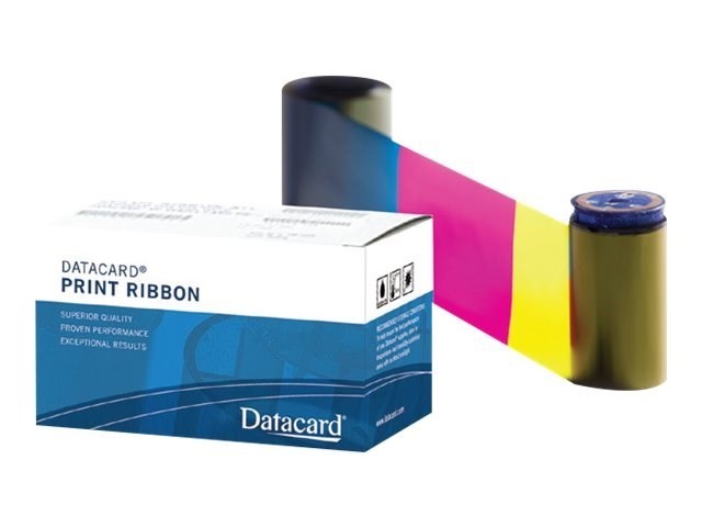 Entrust YMCKT Full-Color Ribbon Kit W/ Inline Topcoat For DataCard SP75 & SP7 5 Plus