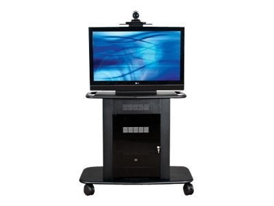 Avteq Plana Series Steel Video Conferencing Cart For 20" To 42" LCD/Plasma Display