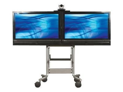 Avteq Dual Display Mobile Cart For 32"-55" Displays