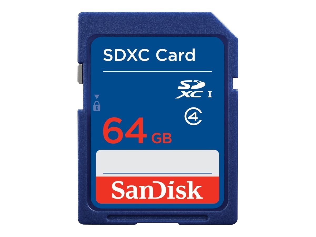 SanDisk 64GB SDXC Flash Memory Card, Class 4