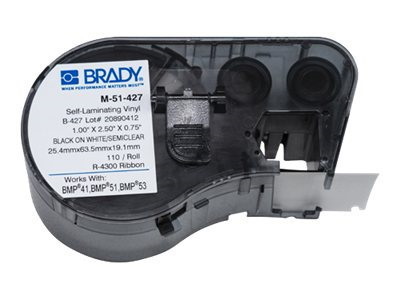 Brady 2.5" X 1" Self-Laminating Labels