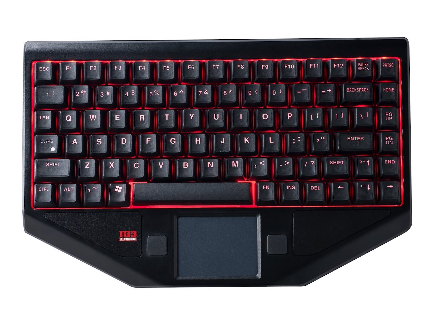 TG3 Electronics TG3 Backlit Keyboard 82-Key W/ Touchpad, Usb Straight Cord, No Logo
