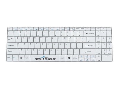 Seal Shield Cleanwipe Keyboard W/ Touchpad, White