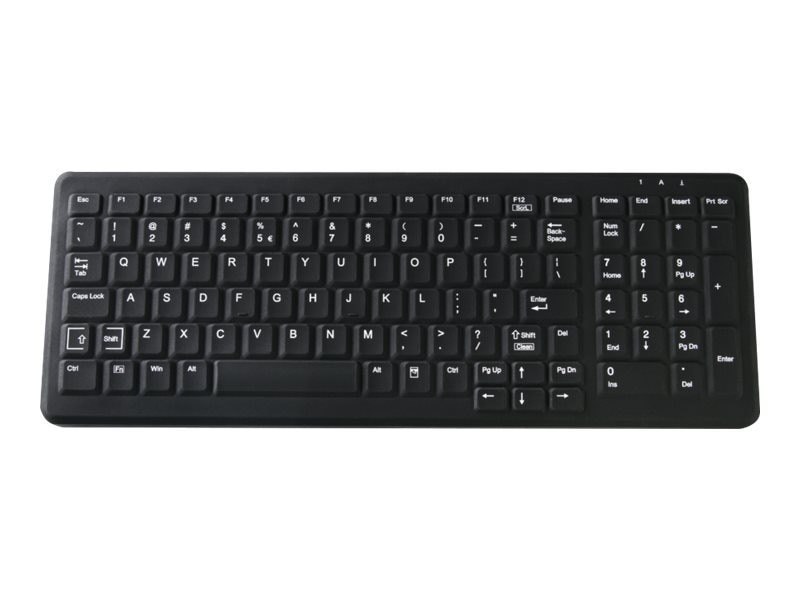 TG3 Electronics TG3 CK103S Medical Grade Wired Keyboard, Usb, White Silicone, Green Backlighting