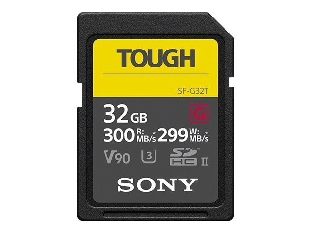 Sony 32GB SF-G Tough Series Uhs-Ii SDHC Memory Card, Class 10