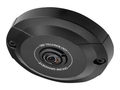 Pelco Evo Mini 5MP 360-Degree Network Dome Camera With Fisheye Lens, Black