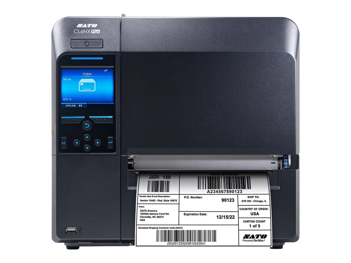 Sato CL6NX Plus 203Dpi 6.5" Thermal Transfer Printer