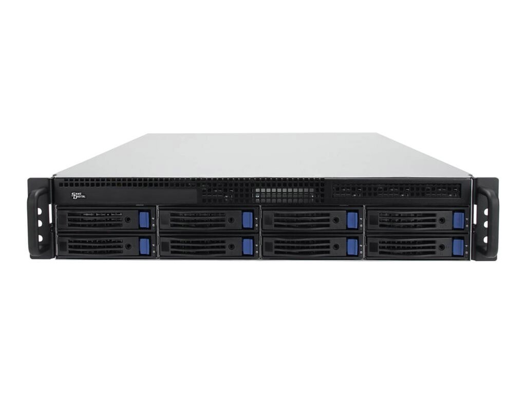 Sans Digital RS-Series RS208X12G 2U 8 Bay 12Gb/s Sas/Sata Jbod Direct Connection Rackmount Enclosure