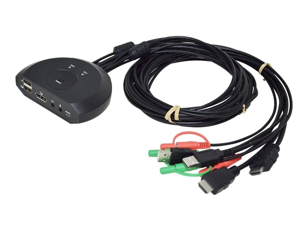 Bytecc 2-Port Usb DP Cable KVM Switch