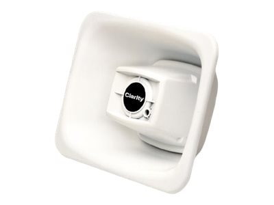 Valcom Flexhorn 4-Watt 25-Volt Transformer Paging Horn - White