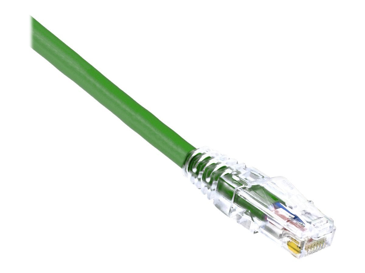 Weltron Winston Cat6a Booted Utp Patch Cable, Green, 15FT