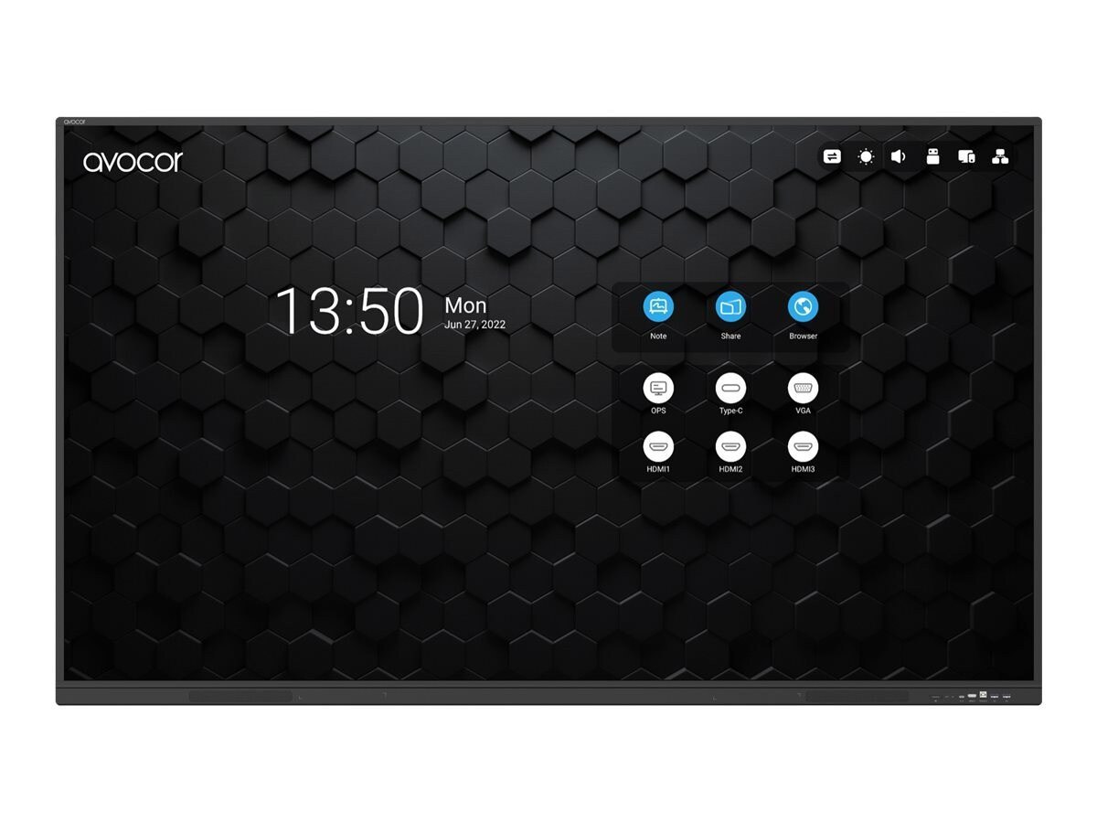 Avocor 75 4K, Ir Led Interactive Dis