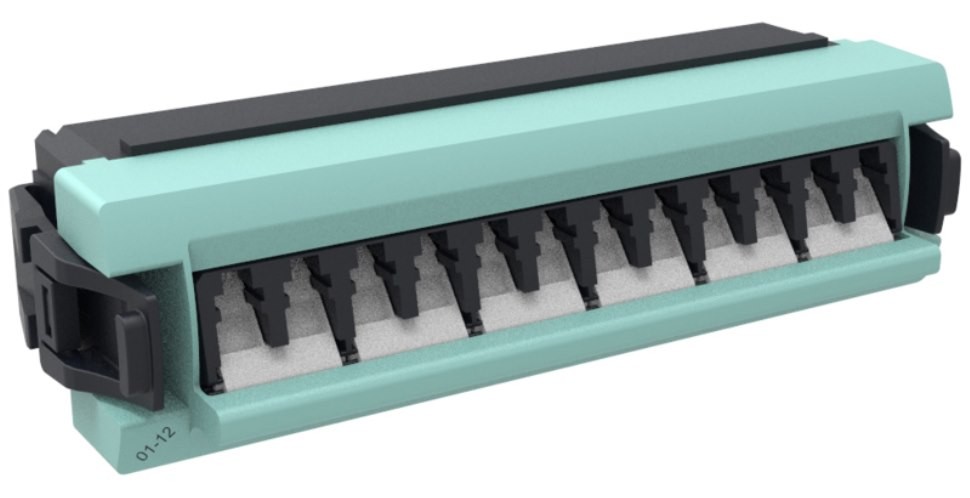 360 Distribution Adapter Pack, Multimode OM4, 12 LC/UPC with internal shutters