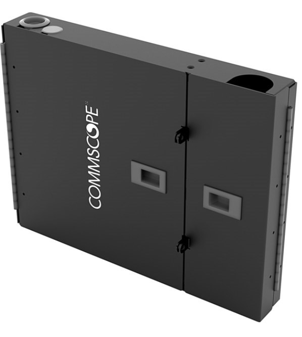 Wall Mount Building Enclosure configured for two G2 Style modules, splice cassettes or adapter packs