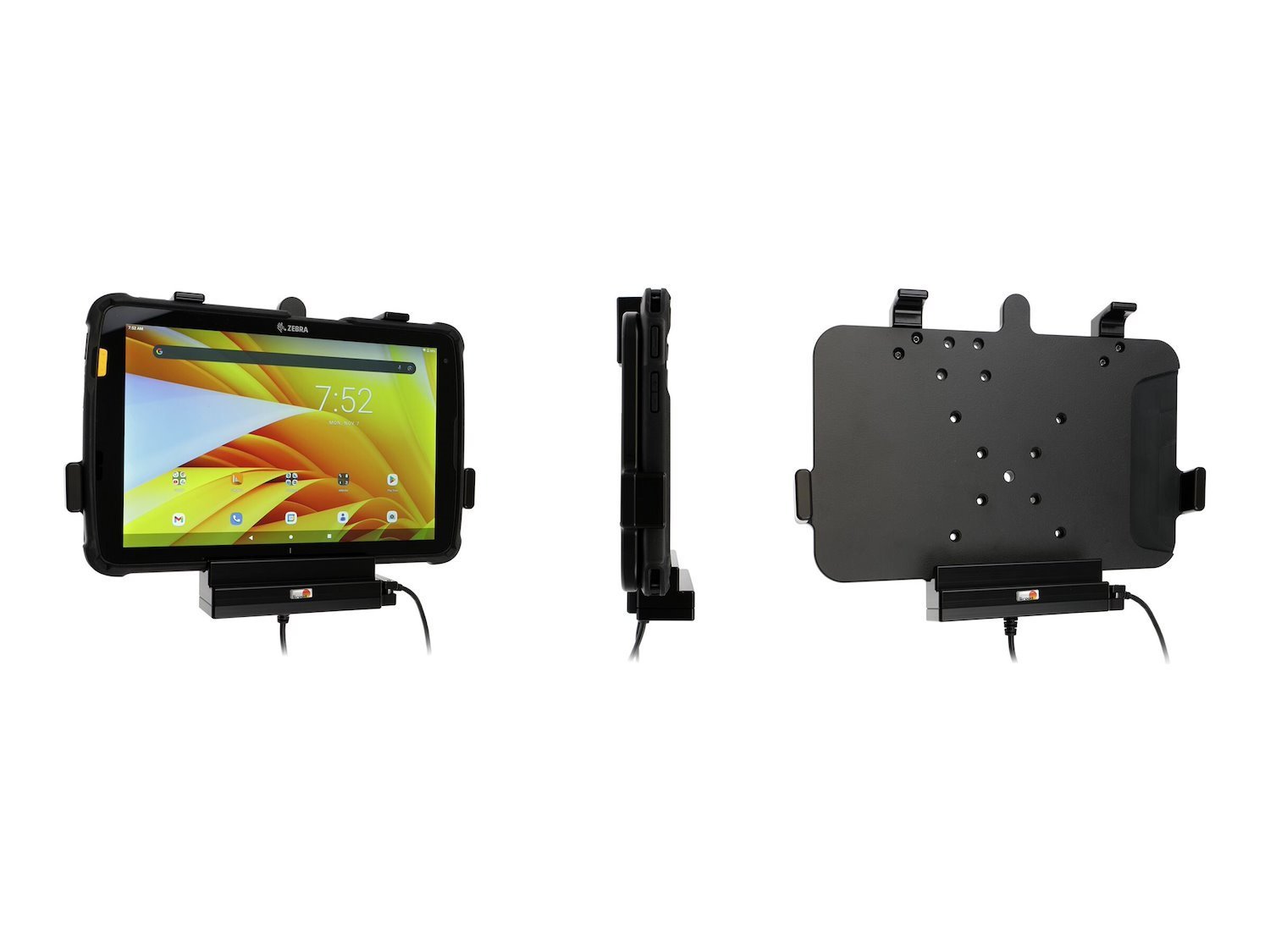 ProClip Charging Cradle With Data Port For Zebra Et40 Et45 10 Inch With Rugged Boot