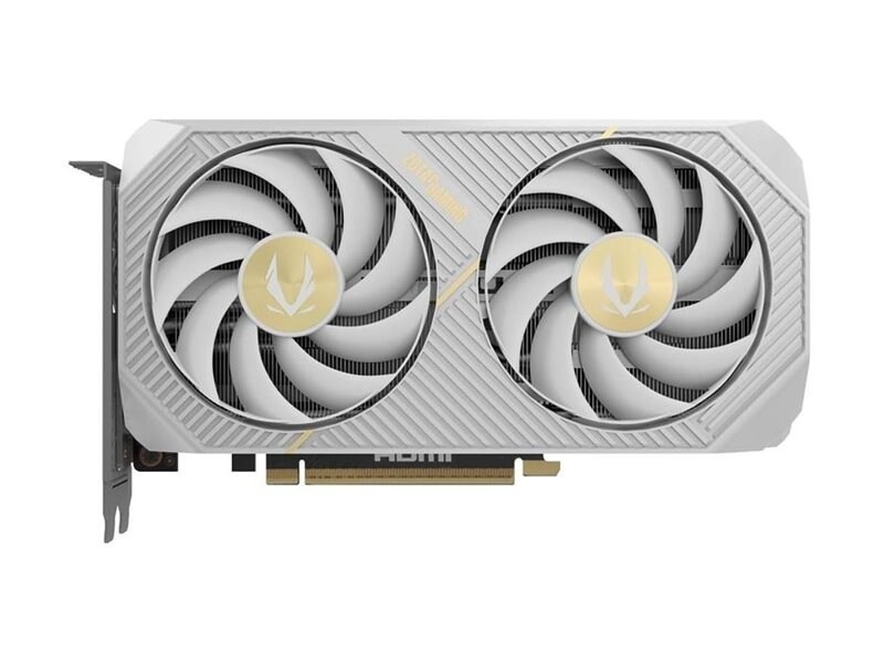 Zotac GeForce RTX 5060 Ti Twin Edge PCIe 5.0 X8 Overclocked White Edition Graphics Card, 8GB GDDR7