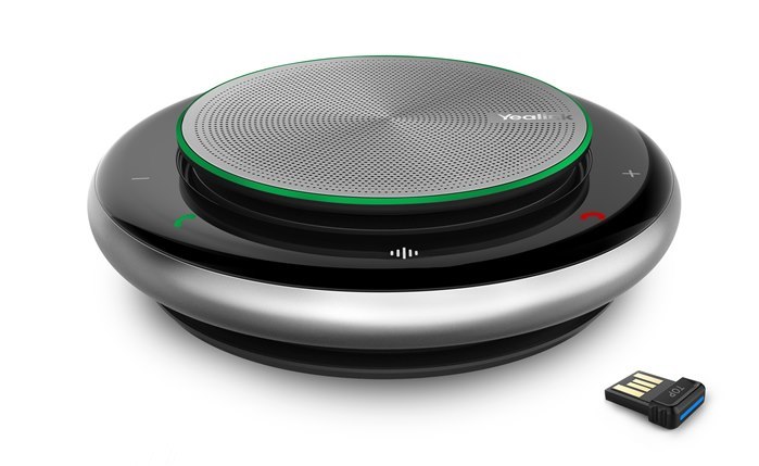 Yealink CP900-BT Portable Speakerphone Bluetooth, Ideal For Huddle Room, Private Space, On-The-Go, High-Quality Audio, Teams Smart Buttons, HD Voice